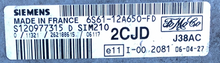 Siemens, Ford Fiesta 1.2, 6S61-12A650-FD, S120977315 D, 2CJD, SIM210