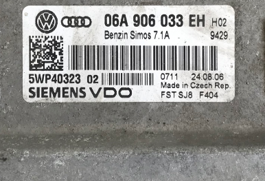 Simos 7.1A, Audi, 06A906033EH, 06A 906 033 EH, 5WP4032302, 5WP40323 02