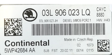 Skoda Fabia 1.6TDi, 03L906023LQ, 03L 906 023 LQ, 5WP42684AA, 5WP42684 AA, 03L906023JH, 03L 906 023 JH, DIESEL SIMOS PCR 2.1