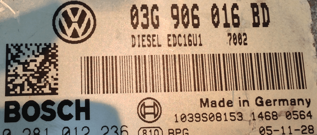 Centralita de motor Plug & Play, Skoda Octavia Combi 4x4 1.9 TDI, 0281012236, 0 281 012 236, 03G906016BD, 03G 906 016 BD