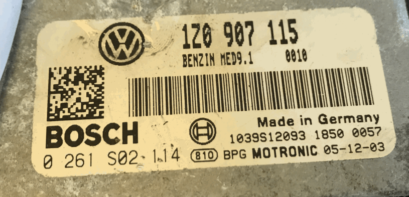 Skoda Octavia VRS 2.0TFSi, 0261S02114, 0 261 S02 114, 1Z0907115, 1Z0 907 115, MED9.1