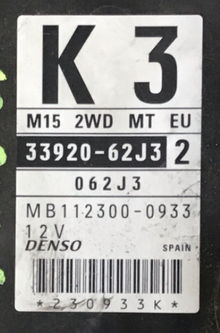 Suzuki Swift 1.5L, 33920-62J32, 33920-62J3 2, MB112300-0933, 12V, K3