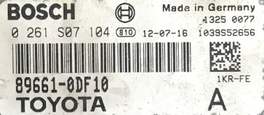 Toyota, 0261S07104, 0 261 S07 104, 896610DF10, 89661-0DF10, ME 7.9.52