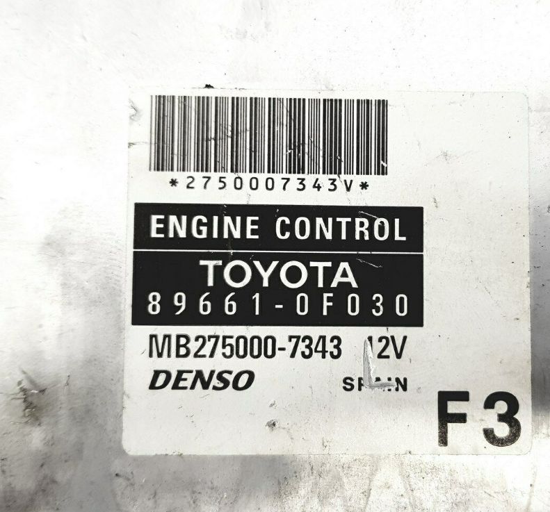 Toyota Corolla, 89661-0F030, MB275000-7343, F3