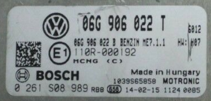 VW Caddy 2.0, 0261S08989, 0 261 S08 989, 06G906022T, 06G 906 022 T, ME7.1.1