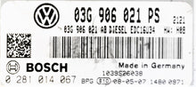VW Golf, Jetta 2.0 TDI, 0281014067, 0 281 014 067, 03G906021PS, 03G 906 021 PS, EDC16U34