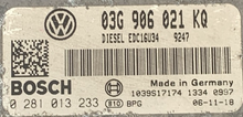VW Golf Plus 1.9 TDI, 0281013233, 0 281 013 233, 03G906021KQ, 03G 906 021 KQ, EDC16U34