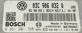 VW Jetta, Golf 1.4 TSI, 0261201768, 0 261 201 768, 03C906032Q, 03C 906 032 Q, MED17.5.1