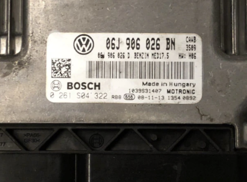 VW Passat 2.0 TSI, 0261S04322, 0 261 S04 322, 06J906026BN, 06J 906 026 BN, MED17.5