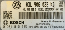 VW Scirocco 2.0 TDI, 0281015335, 0 281 015 335, 03L906022KD, 03L 906 022 KD, 03L906022G, 03L 906 022 G