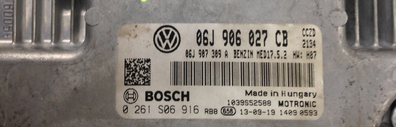 VW Tiguan 2.0 TSI, 0261S06916, 0 261 S06 916, 06J906027CB, 06J 906 027 CB, MED17.5.2