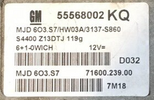 Vauxhall/Opel Corsa 1.3MJD, Engine ECU, 55568002KQ, 55568002 KQ, MJD603.S7 , MJD 603.S7 