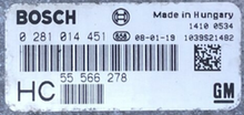 Vauxhall Astra  0281014451  0 281 014 451  55566278  55 566 278 1039S21482