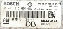 Vauxhall Astra 1.7 CDTi  0281012694  0 281 012 694  55560810  55 560 810  8980135190  DB