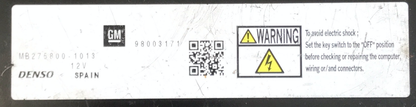 Vauxhall Corsa, Astra, MB2758001013, MB275800-1013, 98003171