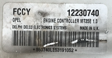 Vauxhall Opel 1.6L Engine ECU, 12230740, FCCY, MT35E