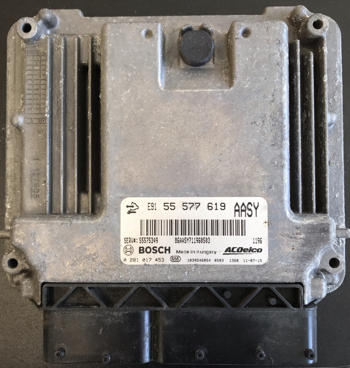 Vauxhall, Opel Insignia, 0281017453, 0 281 017 453, 55577619, 55 577 619, AASY, 1039S46054