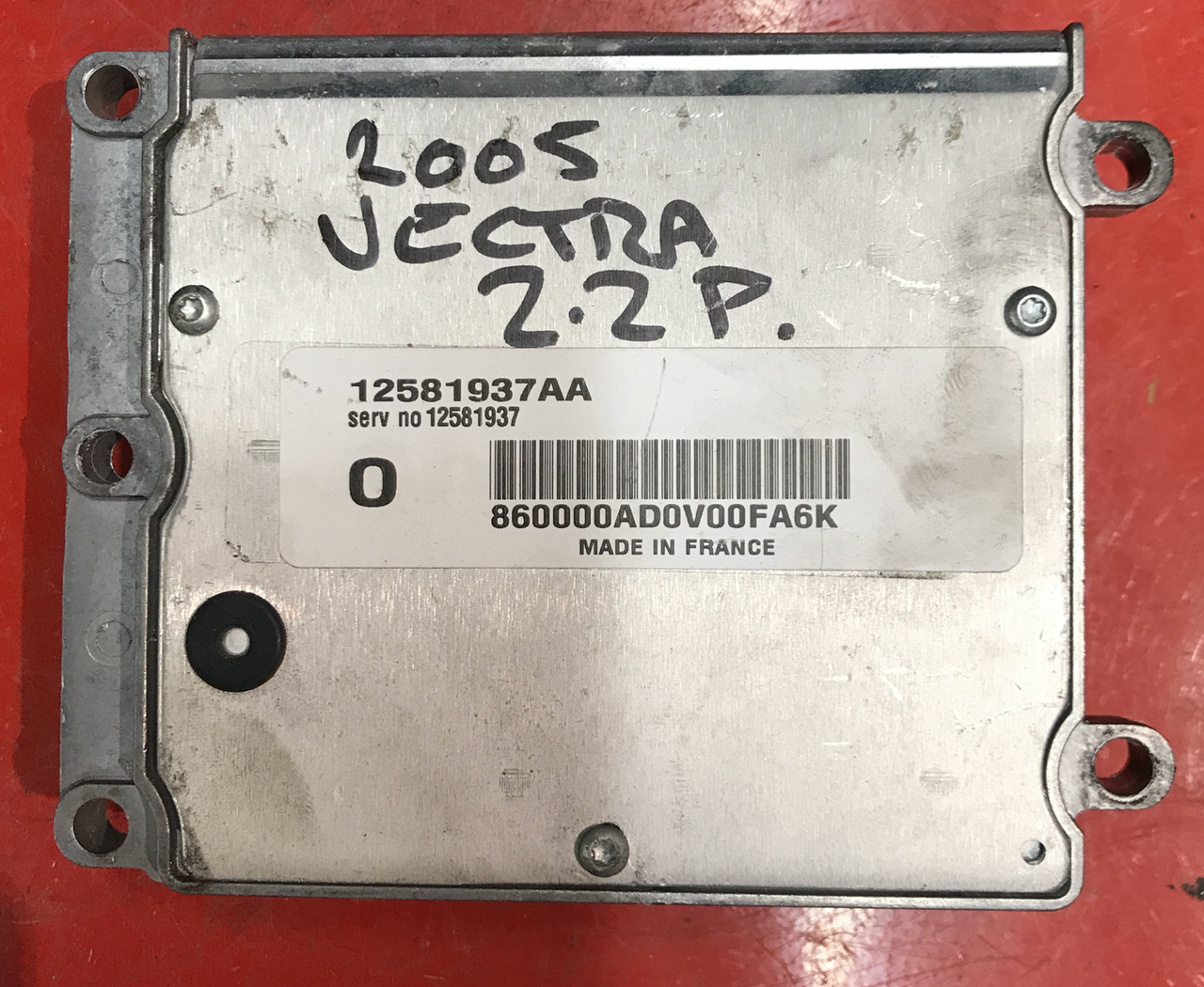 Vauxhall, Opel Vectra 2.2, 12581937AA, Serv no 12581937
