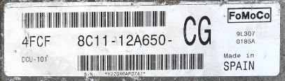 Ford Transit 2.4TDCi, 8C1112A650CG, 8C11-12A650-CG, DCU-101, 4FCF, FOMOCO