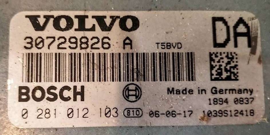 Volvo, 0281012103, 0 281 012 103, 30729826A, 30729826 A, DA