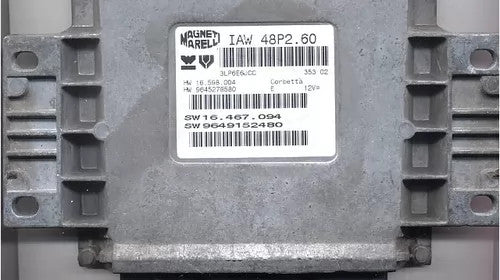  IAW 48P2.60, HW 16.598.004, HW 9645278580, SW 16.467.094, SW 9649152480