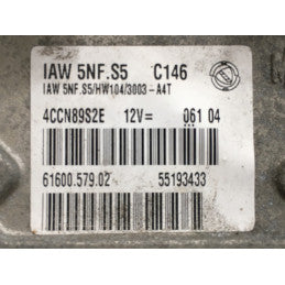 Plug & Play Magneti Marelli Engine ECU, Fiat Panda, IAW5NFS5, IAW 5NF.S5, 55193433, 6160057902, 61600.579.02