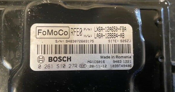 Ford, 0261S1027R, 0 261 S10 27R, LX6A12A650FBA, LX6A-12A650-FBA, LA6A12B684AB, LA6A-12B684-AB, 1039T49406