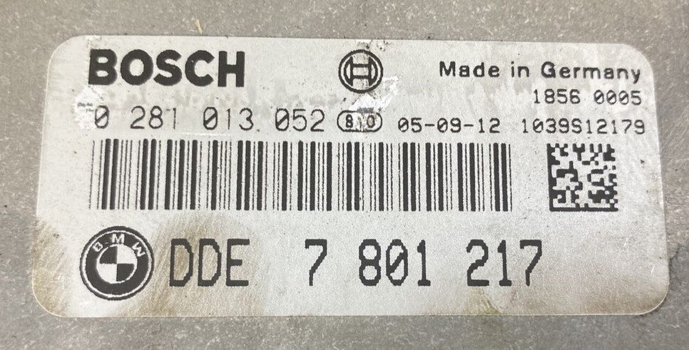 0281013052, 0 281 013 052, DDE7801217, DDE 7 801 217