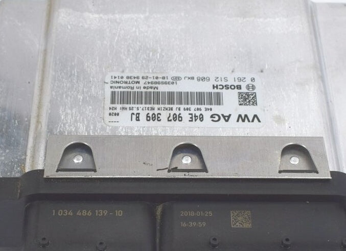 Plug & Play Bosch Engine ECU, 0261S12608, 0 261 S12 608, 04E907309BJ, 04E 907 309 BJ, MED17.5.25