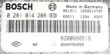 ECU de motor Plug & Play, Renault Trafic 2.0L, Vauxhall Vivaro 2.0L, 0 281 014 208, 0281014208, 8200752706
