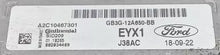 Ford Ranger, SID 209, A2C10467301, GB3G12A650BB, GB3G-12A650-BB, EYX1